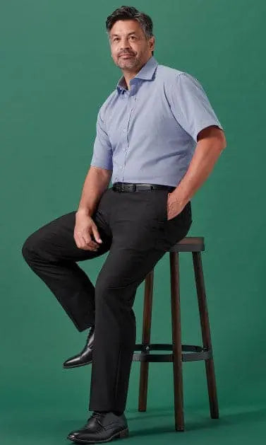 Biz Corporates Men's Renew Adjustable Waist Straight Leg Pant RGP408M Simply Scrubs Australia